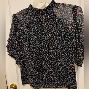 Ann Taylor dress print blouse